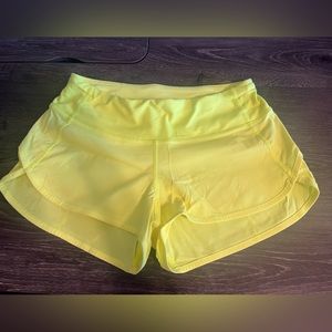 Lululemon speed ups highlighter yellow size 2